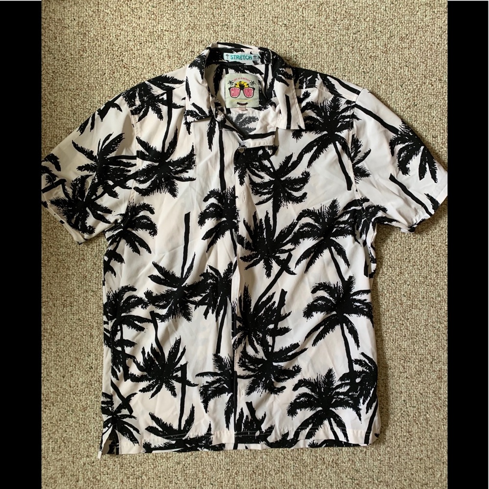 Fashion Nova Mens Button Down Short Sleeve Size XL